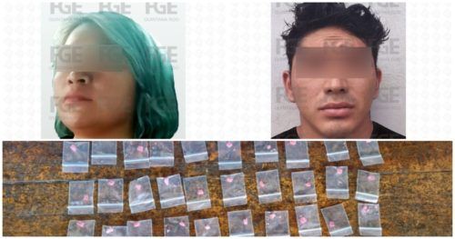 Catean narcotiendita en Felipe Carrillo Puerto; detienen a una pareja y confiscan drogas