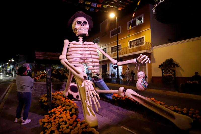 calaveras gigantes Atlixco Puebla