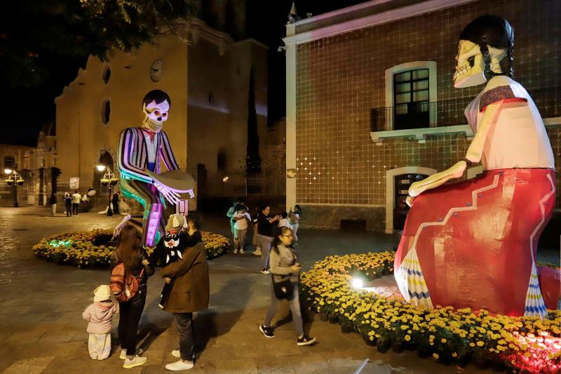 calaveras gigantes Atlixco Puebla