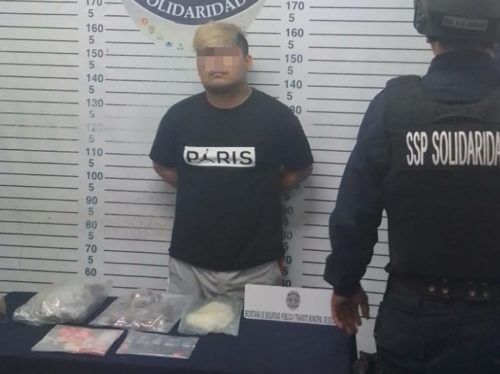 Veracruzano detenido marihuana, cristal y piedra en Puerto Aventuras