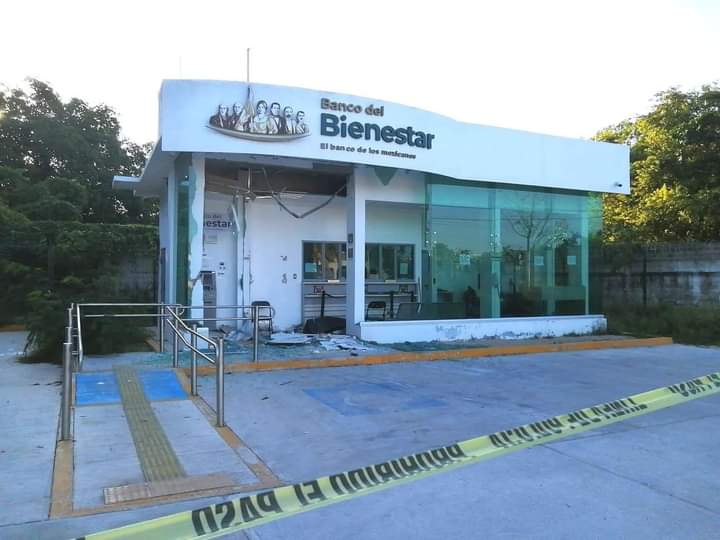 Robo frustrado al Banco del Bienestar en Chetumal
