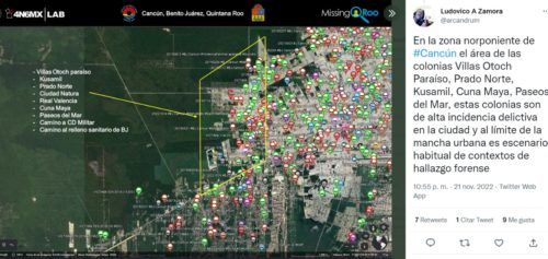 Reportan “triángulo de fosas clandestinas” entre Isla Mujeres Cancún y Alfredo V Bonfil
