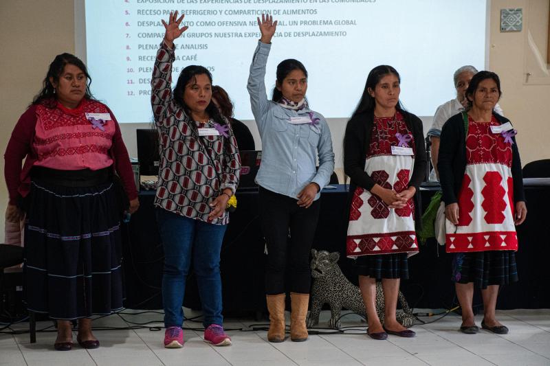 mujeres indígenas desplazadas Chiapas
