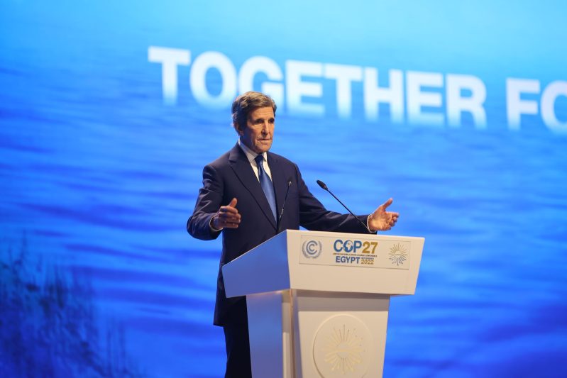 EE.UU. insiste en buscar solución compensaciones en instituciones ya existentes. Foto de Twitter COP27