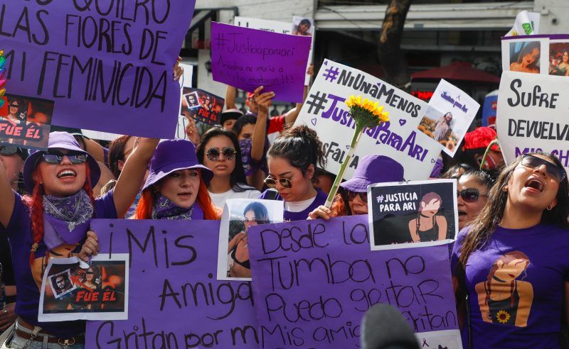 Feminicidio de Ariadna Fernanda enfrenta a autoridades e indigna a ciudadanos. Foto de EFE