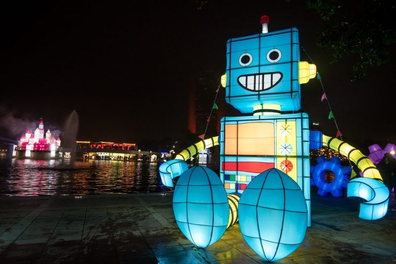 Inauguran festival de luces en Monterrey. Foto de EFE