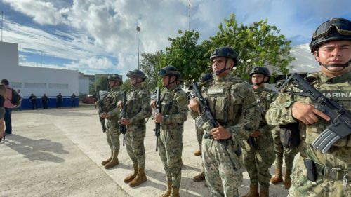 Llegan 50 marinos más a Solidaridad para reforzar la seguridad y vigilancia