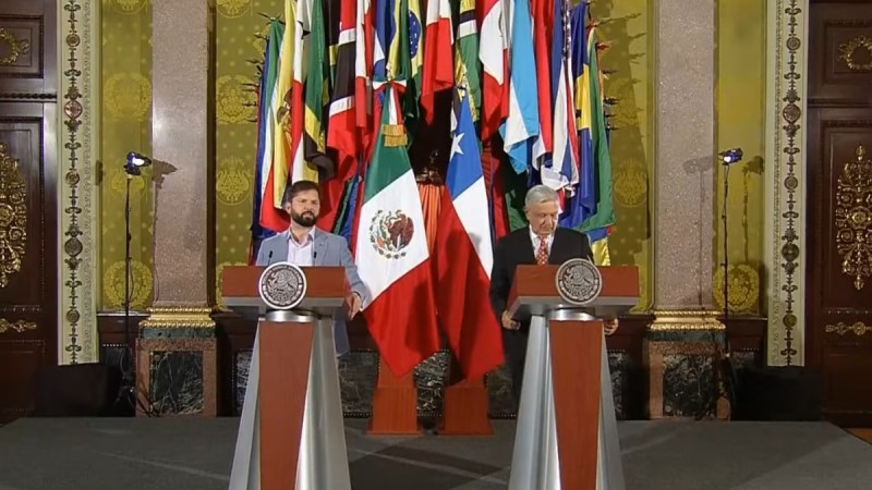México y Chile van por fortalecer las relaciones, expresan Boric y López Obrador