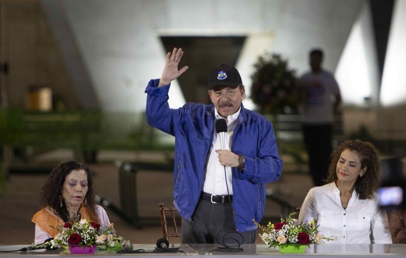 Daniel Ortega, presidente de Nicaragua. Foto de EFE