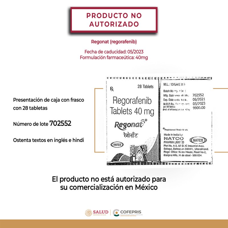 Cofepris alerta por falsificación de medicamentos y venta de fármaco sin autorización - regonat-1024x1024