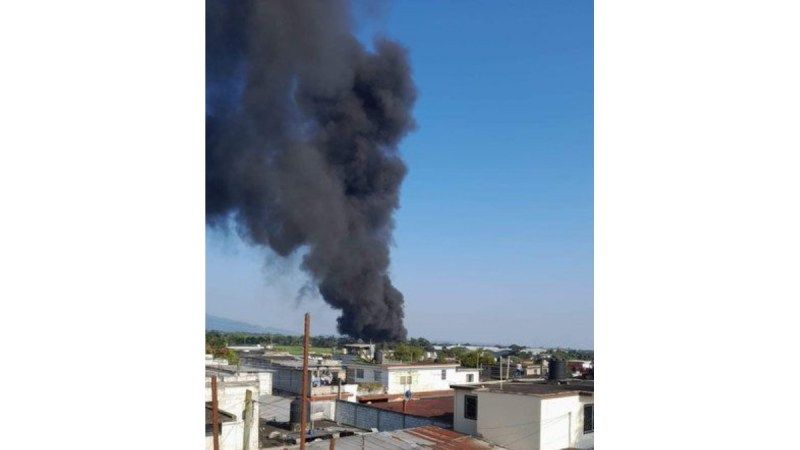 Se incendia gasera en la Fortín-Huatusco, en Veracruz