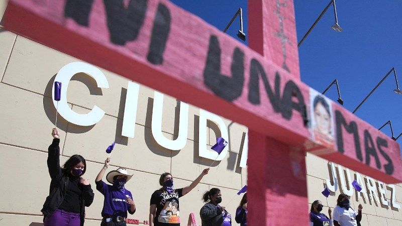 Ciudad Juárez feministas mujeres 8M protesta feminicidios