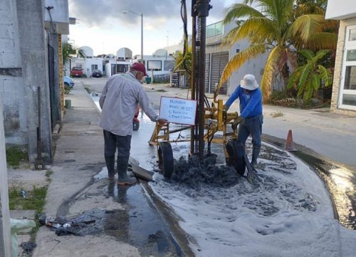 Amplía gobierno de Puerto Morelos la red de pozos de absorción