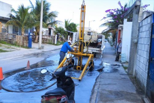 Amplía gobierno de Puerto Morelos la red de pozos de absorción