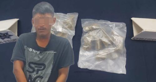 Apañan a chiapaneco con bolsitas de marihuana en la Colosio