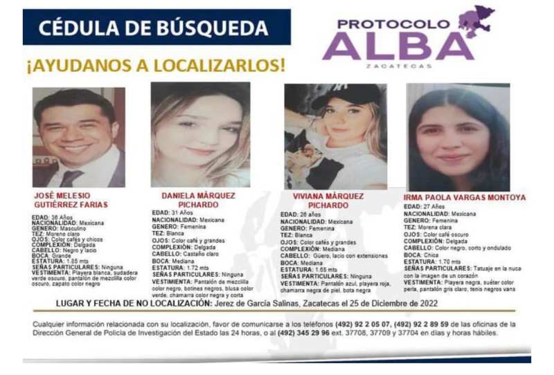 Hallan en Zacatecas fosa con posibles cadáveres de 4 jóvenes desaparecidos - ficha-de-busqueda-de-4-jovenes-desaparecidos-en-limites-de-zacatecas-y-jalisco-1024x693