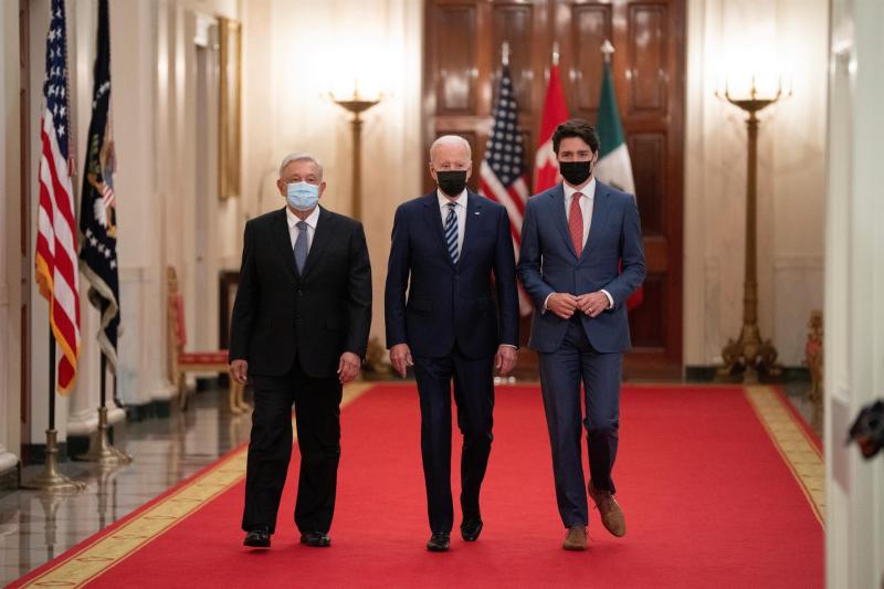 AMLO López Obrador Biden Trudeau cumbre América del Norte