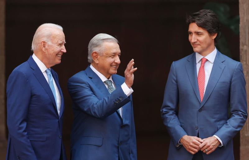 Biden AMLO Trudeau Cumbre América del Norte