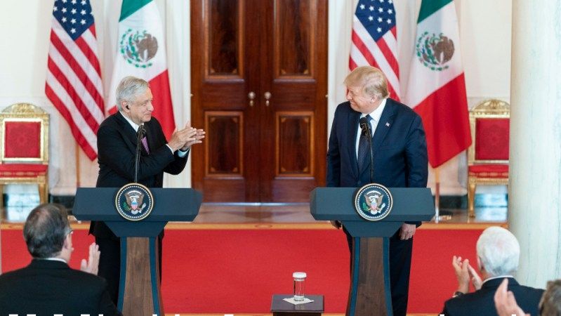 AMLO Trump Lopez Obrador Casa Blanca