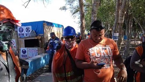 Exigen trabajadores del Tren Maya mejores condiciones laborales