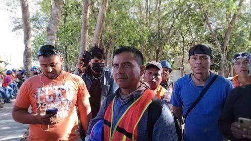 Exigen trabajadores del Tren Maya mejores condiciones laborales