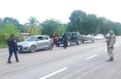 Inspeccionan vehículos y la zona turística de Mahahual