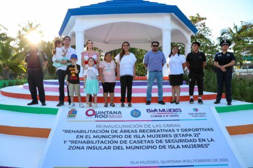 Reinauguran parque “La Gloria” en el Pueblo Mágico de Isla Mujeres