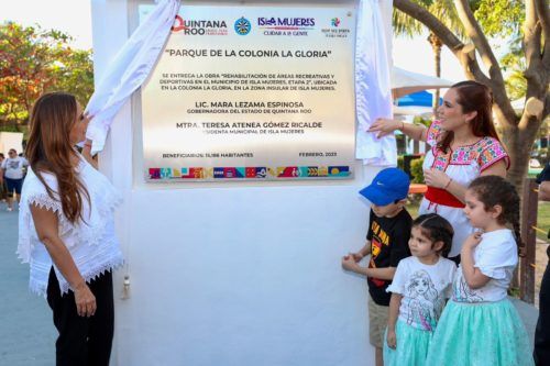 Reinauguran parque “La Gloria” en el Pueblo Mágico de Isla Mujeres