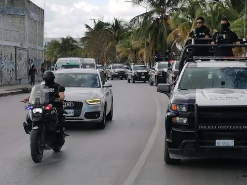 SOBREVOLANDO EL ÁGUILA 1  Despliegan operativos de seguridad en Cancún