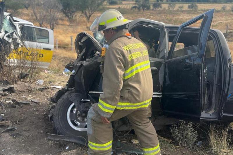 accidente choque carretera Santa Rosa Ocotlán Jalisco