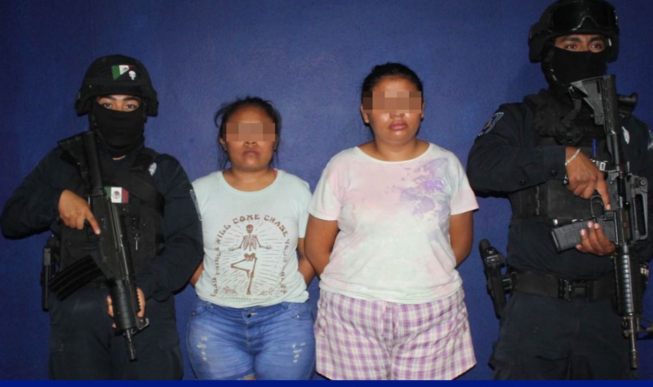 Detenidas por vender narcóticos en las calles de Villas del Mar en Cancún