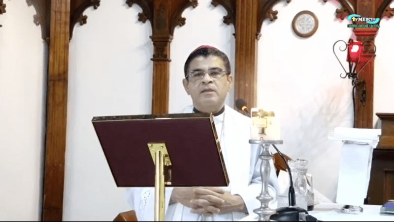 Rolando Álvarez, obispo en Nicaragua. Foto: Facebook.