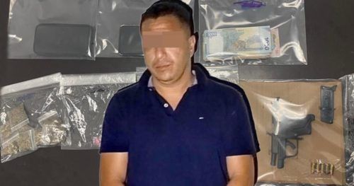Arrestan a narcomenudista con un pistola y drogas en Chetumal