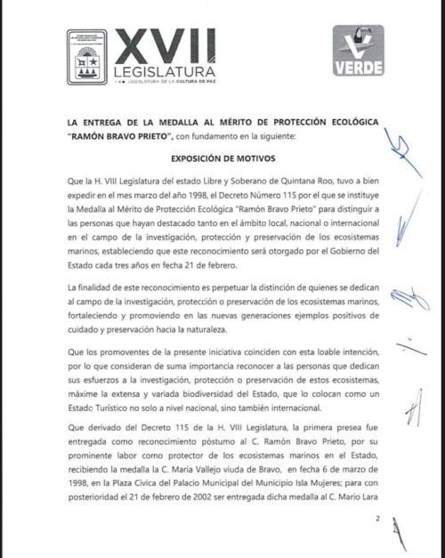 MÁS MEDALLITAS Renán cambia la sede del congreso de Quintana Roo a Cozumel