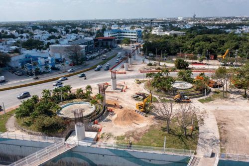 Obra del puente Nichupté con avance de 11.5%, señala Mara Lezama