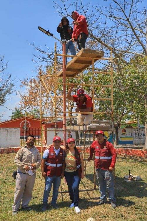 Rehabilitan el Parque Quetzalcóatl en Chetumal