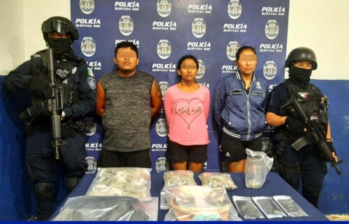 Dos mujeres y hombre detenidos por vender drogas en Chetumal