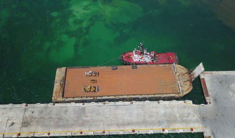 México alista recepción de 20 mil toneladas de balasto de Cuba para Tren Maya - buque-cuba1-1024x602