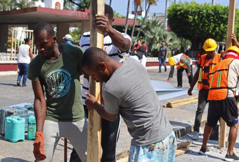 ONG instala corredor humanitario para proteger a migrantes en Tapachula. Foto de EFE