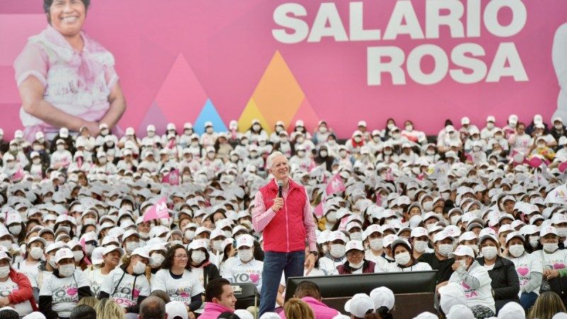 Salario Rosa alcanza las 700 mil beneficiarias en el Estado de México