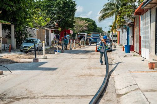 Aguakan renueva red de agua potable en Playa del Carmen