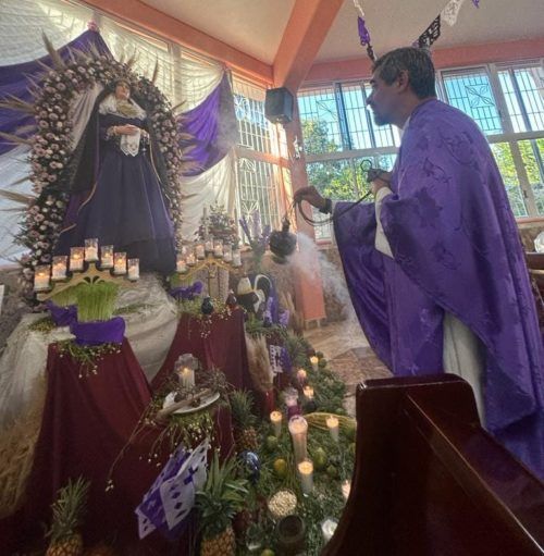 Celebran a la Virgen de los Dolores e inauguran Altar Patrimonio Cultura de México