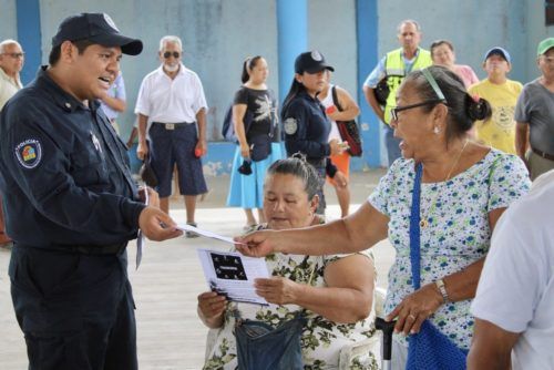 Imparte Seguridad Pública de Puerto Morelos pláticas para prevenir la trata de personas