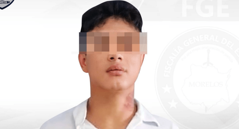 Prisión preventiva a 'El Diablo', presunto asesino de tres jóvenes en Morelos. Foto de Fiscalía Morelos