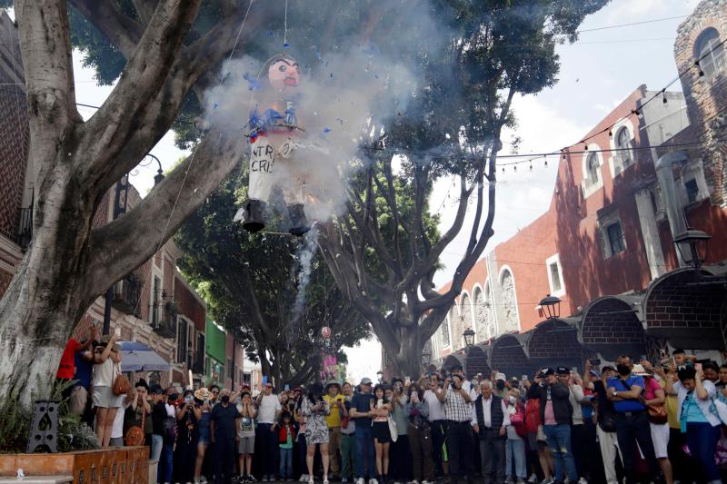 Retoman quema de Judas Iscariote en Puebla tras la pandemia - puebla-quema-de-judas-semana-santa-1024x683