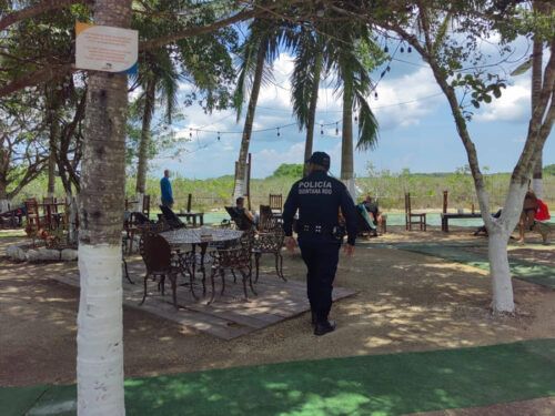 Vigilan balnearios de Bacalar para mantener el orden y seguridad