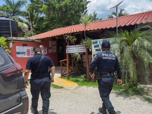 Vigilan balnearios de Bacalar para mantener el orden y seguridad