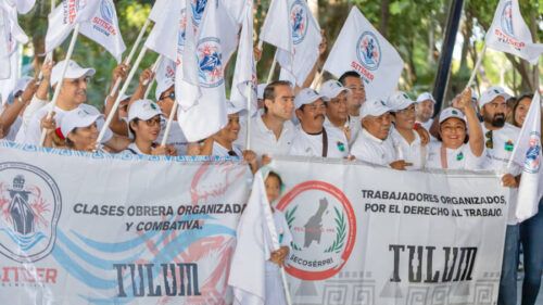 Diego Castañón conmemora el Día del Trabajo y anuncia primer pago de laudo laboral trabajadores del SUTSAT