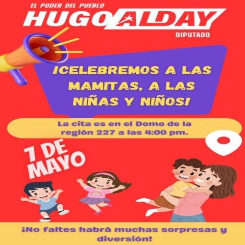 Invita Hugo Alday a celebrar el día del niño en la región 227 de Cancún