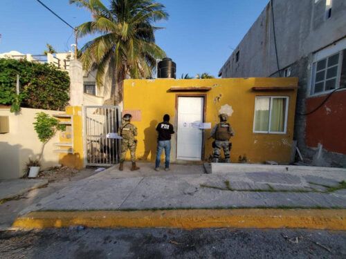 Asegura FGE Quintana Roo diversas dosis de droga en cateo realizado en un inmueble de Isla Mujeres